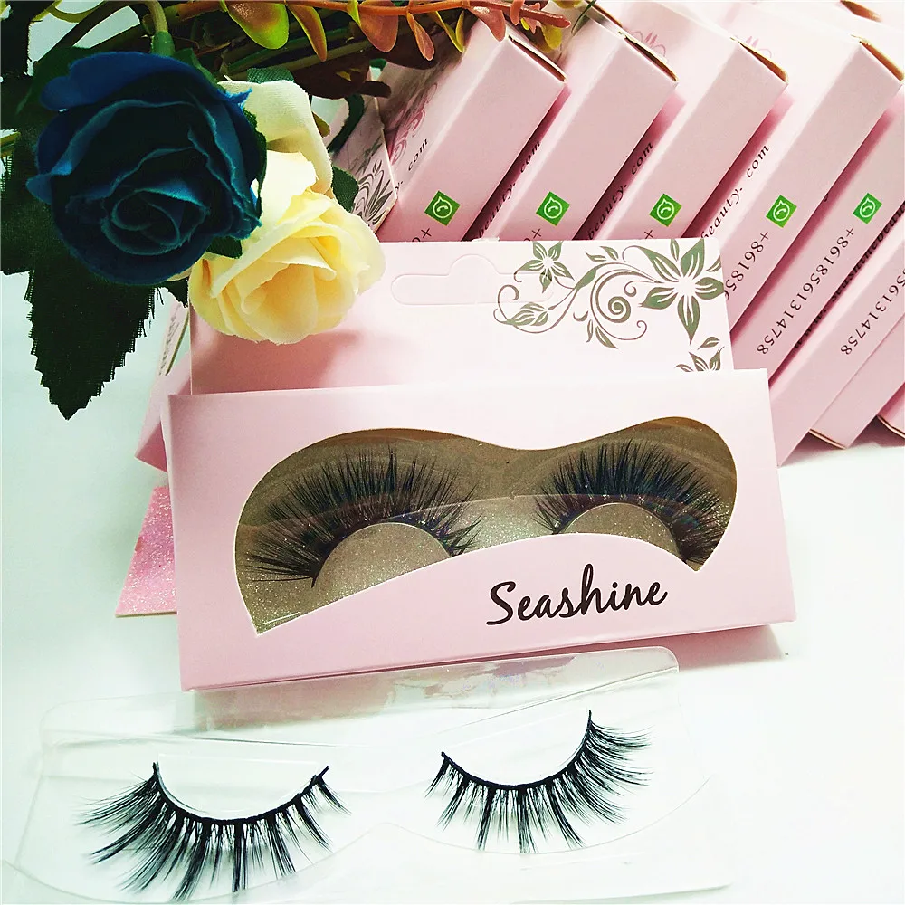 

3D Mink Lashes 5 Pairs Package sale Natural Makeup Eye Lash Eyelash Extension Make Up paper-box 3D Eyelashes free shipping