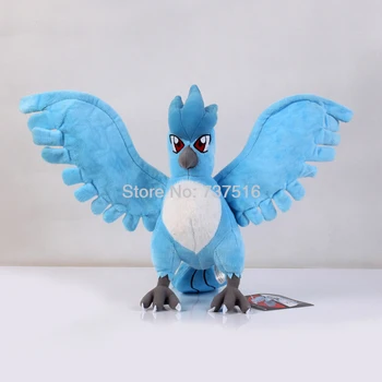 

New Flying Snow Hidden Standing 9 inches Articuno Plush Anime Stuffed Dolls Soft Toys Xmas Gift