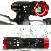 Cycling Bicycle Red Head Front Light Q5 LED Flashlight 240 Lumen Torch + Clip Flashlight Bike Accessories Hot Sale