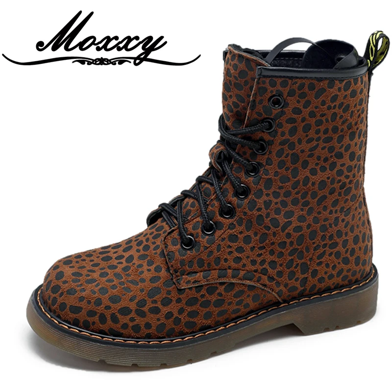 biker boots leopard