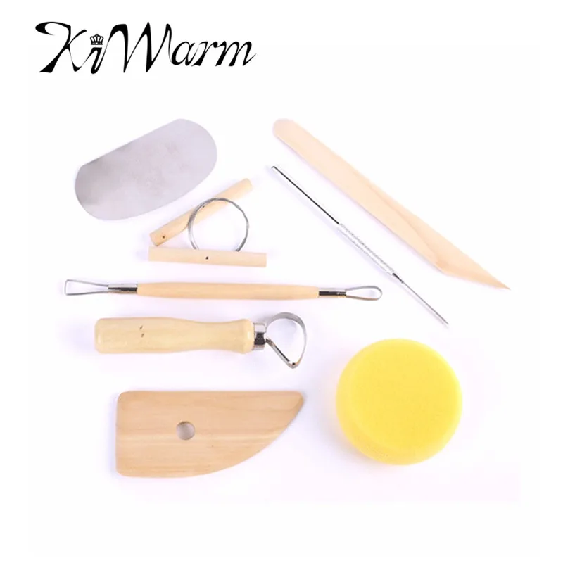 

Useful 8pcs Pottery Wax Clay Ceramic Carving Wood Modeling Potter Needle Tool Set for Home Sculpting Craft Hobby DIY Tools