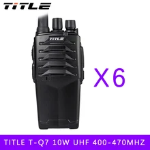 (6 PCS) two way radio BUXUN T-Q7 Drop the waterproof Hotel road Three 10w power proofing walkie talkie