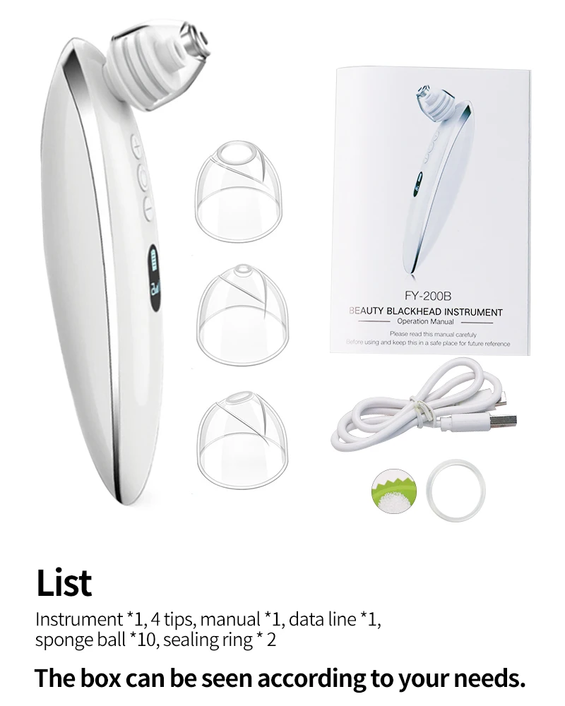 Níveis de Cravo Cuidados com a Pele Rosto Poros Profundos Limpador Acne Espinha Remoção Vácuo Pressão Negativa Facial Diamante Beleza 4 Ponta 6 28 6 níveis de cravo cuidados com a