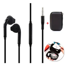 

S6 Sports 3.5mm Headset Earphones with HD Mic Earphone with Earphone Box for Samsung Galaxy S6 Note 7
