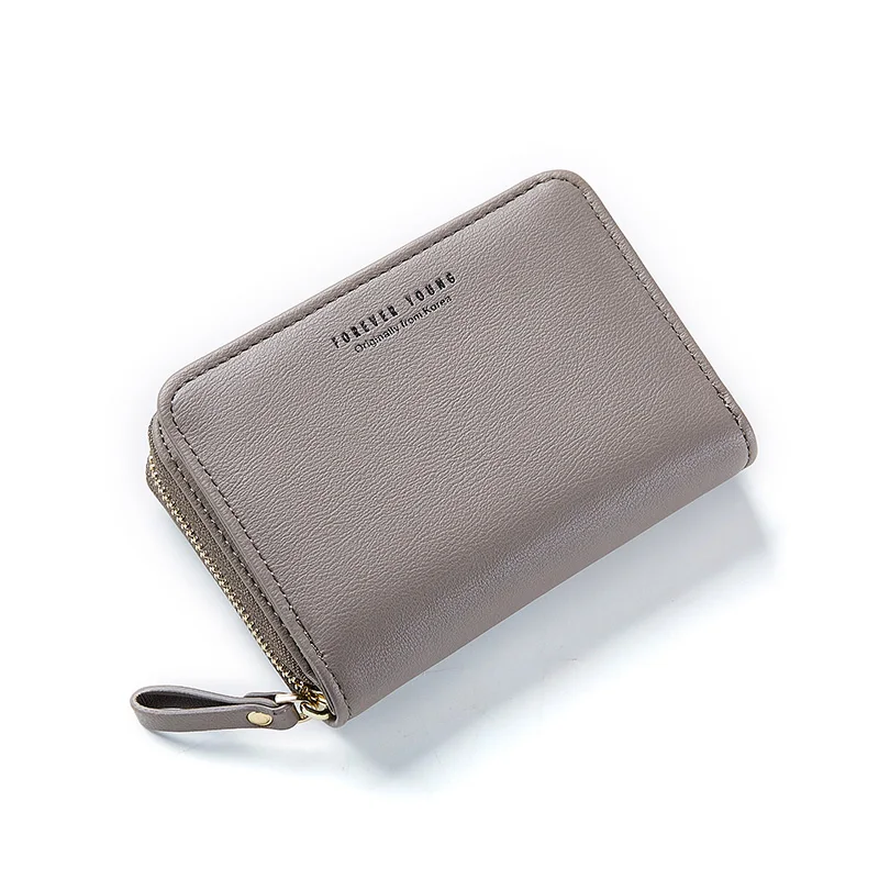 

Weichen Women Credit Card Holders Wallet Fashion Pu Leather Business Card Holder Brand Zipper Card Purse Multifunction Id Holder
