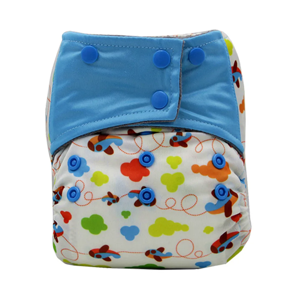 [Bestoice] 1PC Reusable Waterproof grey Microfleece AIO Pocket Cloth