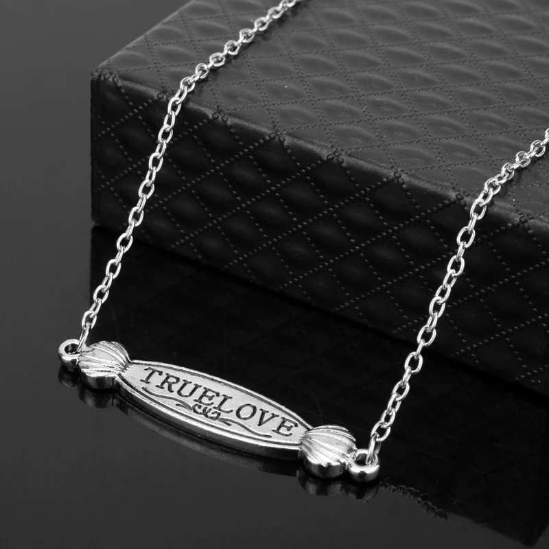Dongsheng jewelry истинная любовь буквы ожерелье с цепочкой чокер подвеской в виде