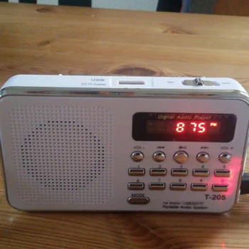 

Mini Digital Audio FM Radio Speaker Support TF Card MP3 Music Player Loudspeaker NK-Shopping