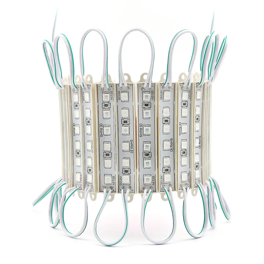 Super Bright SMD 5054 LED Module Light 6LEDs DC12V Waterproof Store Window Lights LED Advertisement Module Light Lamps (Green) (65)