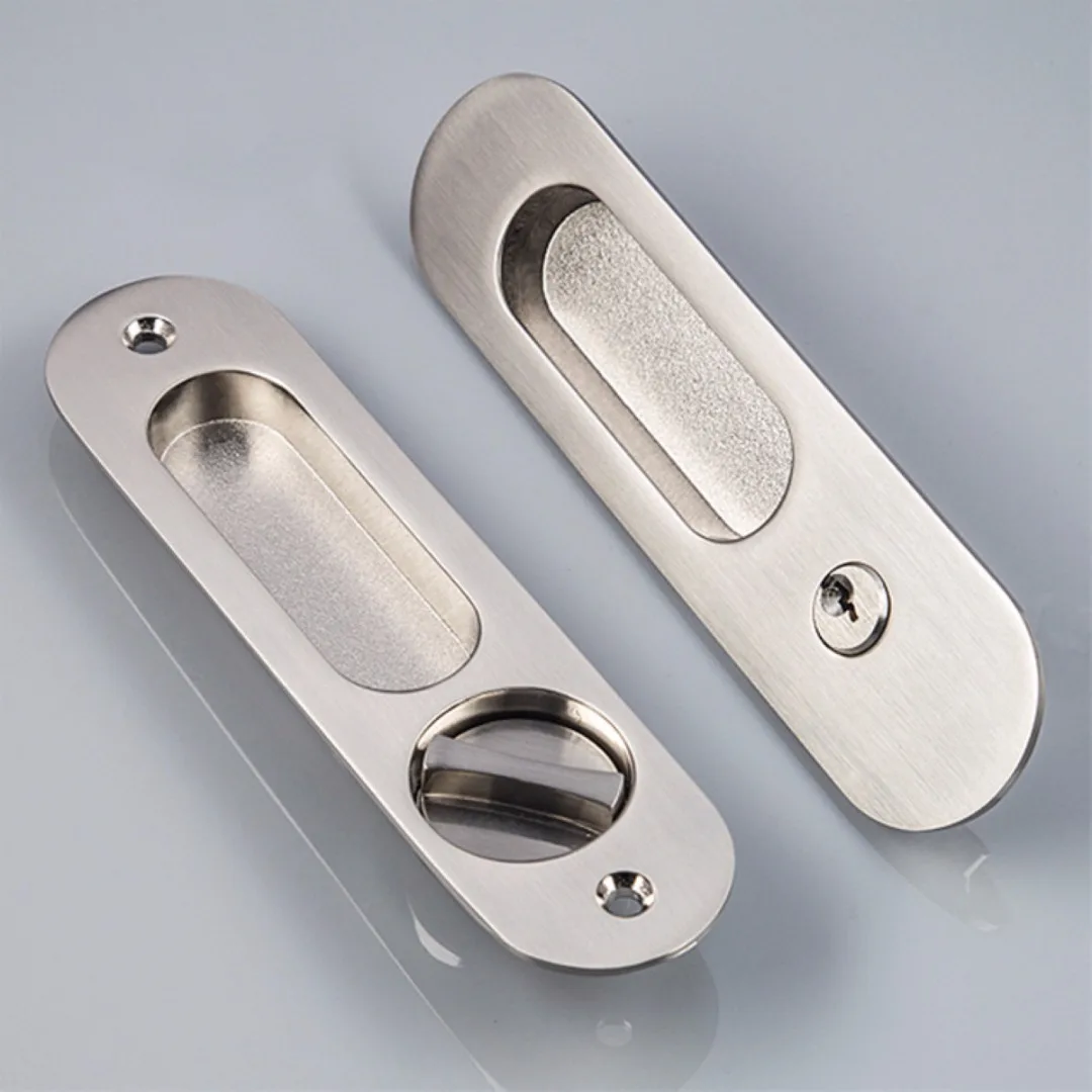High Quality Recessed Invisible Handle Door Cabinet  Lever Mortise Lock Bathroom Kitchen Balcony Sliding Door Lock Mayitr