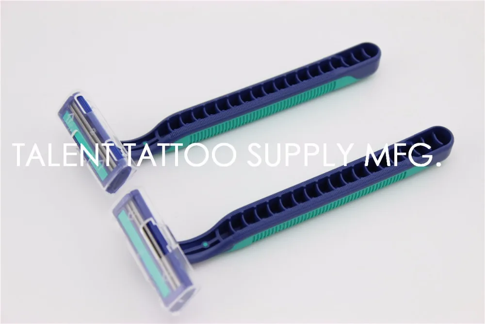 

10pcs/Lot Brand New Disposable Tattoo Razor Stainless Steel Twin Blades For Professional Tattoo Products