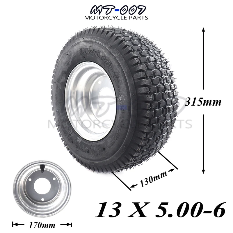 13x5.00-6 trator rider cortador atv go-kart drift