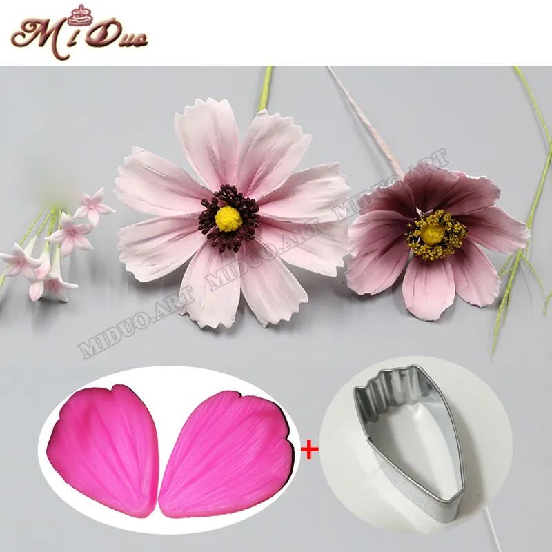 Daisy Petal Silicone Veiner Cutter Flower Petal Cutter Fondant