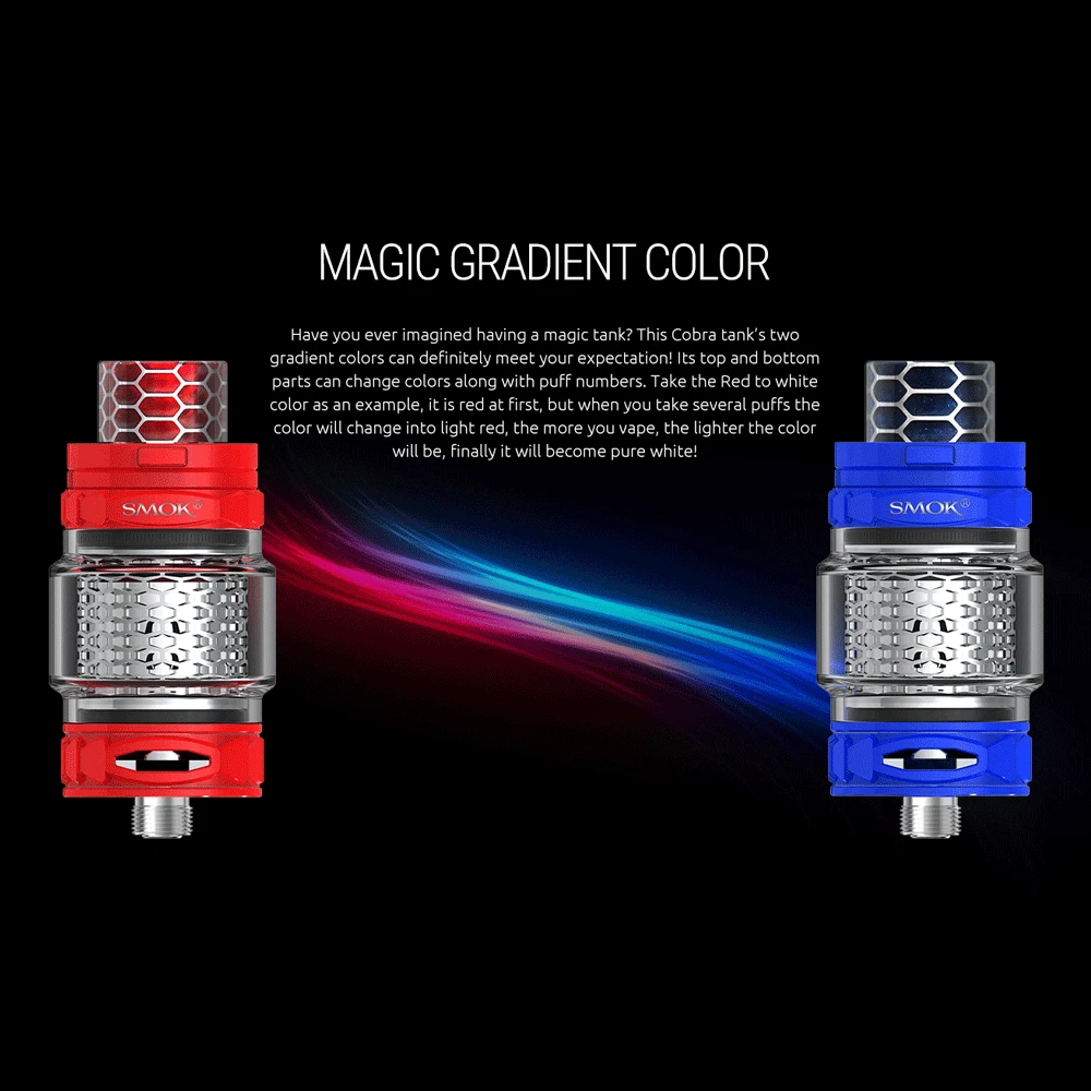 SMOK TFV12 Prince Cobra Edition 7 мл V12 полосатая сетка X2 Clapton спиральная электронная сигарета