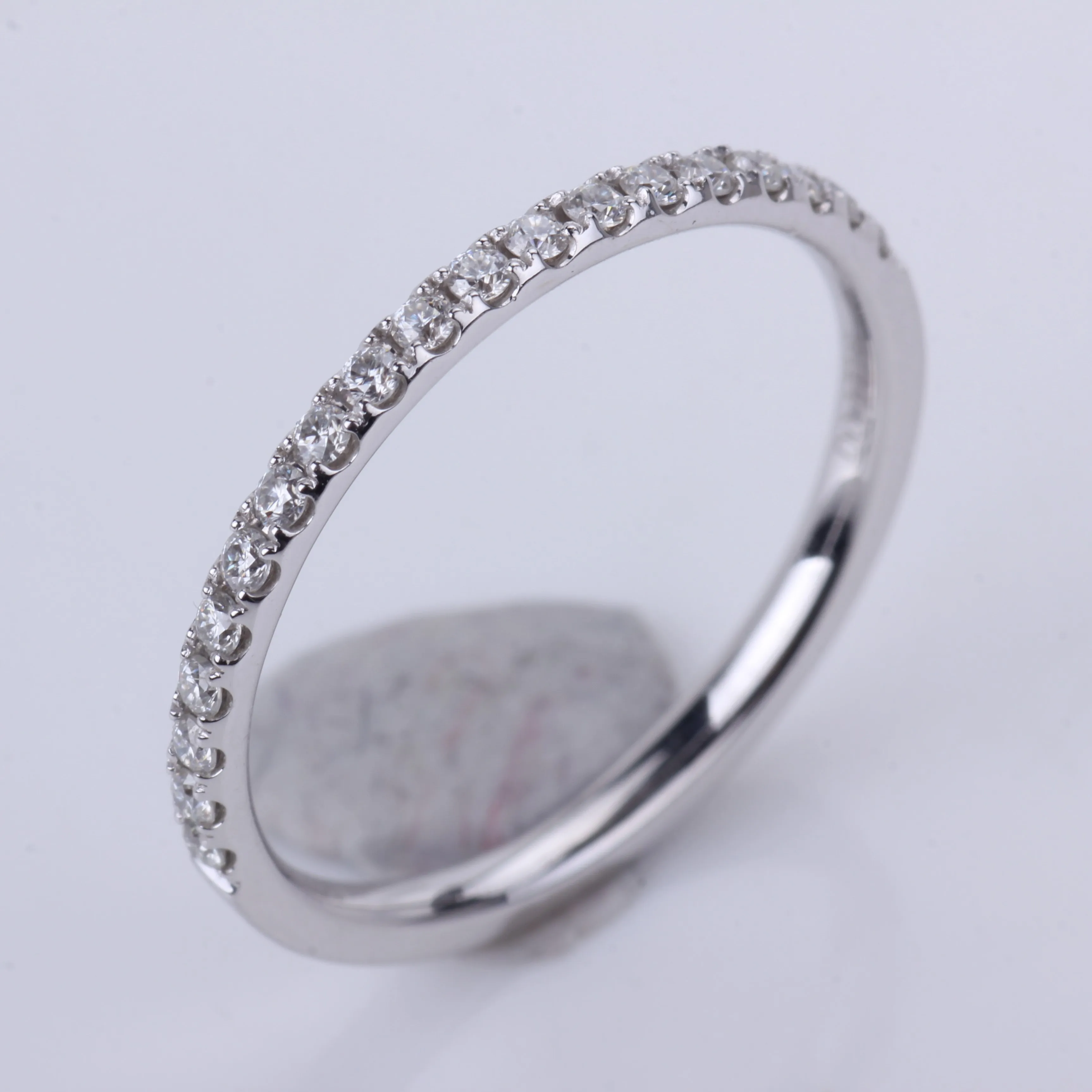 Женское Обручальное кольцо с бриллиантом moissanite белое золото 14 к обручальное