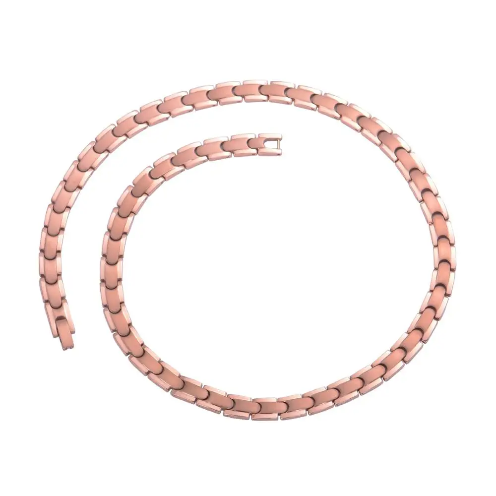 SGS authentication 99.9999% Full High Pure germanium Necklace, Titanium Necklaces IN The Body's Anti-aging and Metabolism - Окраска металла: Rose Gold