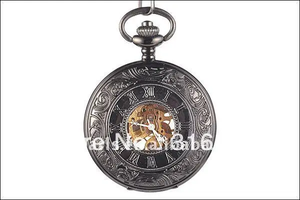 Black Antique Mechanical Pocket Watch LPW152 Free Shipping! | Наручные часы