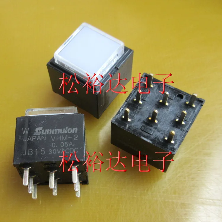 Original new 100% Japan import VHM-2 0.05A 30VACDC JB15 with lamp button switch reset switch Original new 100% Japan import VHM-2 0.05A 30VACDC JB15 with lamp button switch reset switch