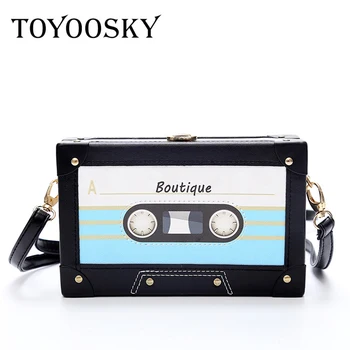 

TOYOOSKY Personality Tape Shape Women's Handbags Vintage Clutch Women Messenger Bag Acrylic Purse Bolsos Mujer Evening Party Bag