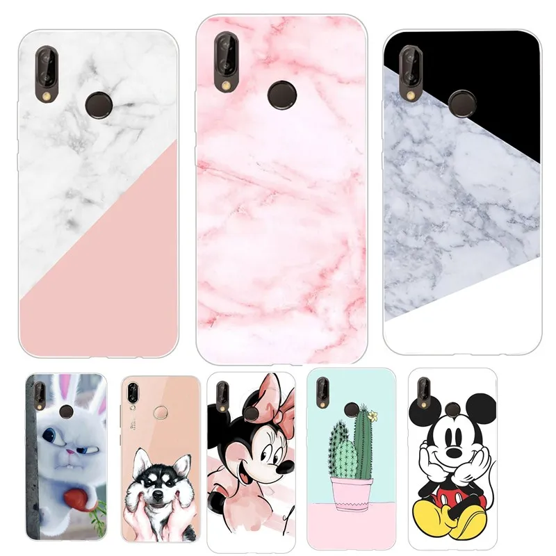 

For Huawei P20 Lite Case Marble Silicon Soft Back Cover on for Huawei P20 Lite P 20 Pro P20Lite P Smart Capa Luxury Phone Cases