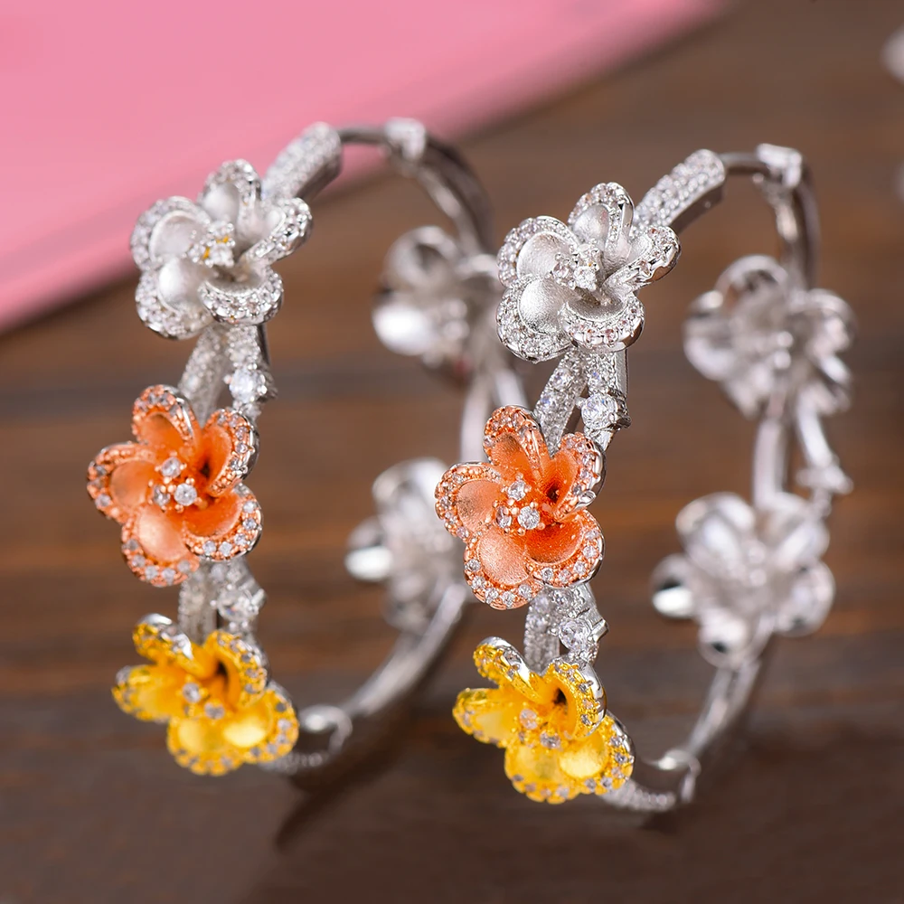 missvikki New Women Summer Holiday Hoop Earrings Best Gift for Lover Sister Bridal Wedding Engagement Anniversary Jewelry | Украшения и