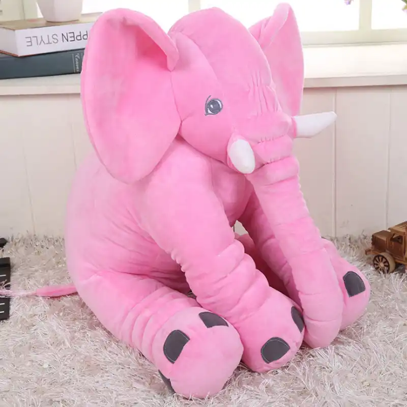 mivera cartoon large plush baby elephant pillow and toy