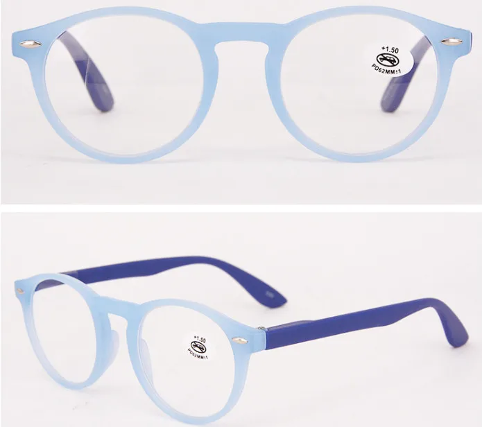 Eyesilove новые модные женские очки для чтения мужские круглые винтажные очки для чтения с несколькими цветами+ 100+ 150+ 200+ 250+ 300+ 350