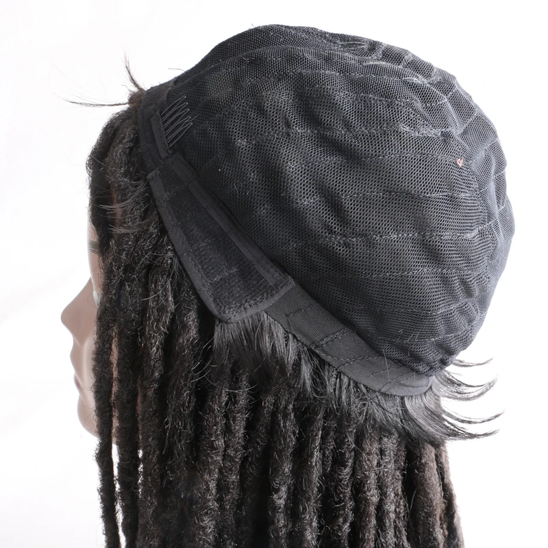 Desire для волос 1 шт. 18 дюймов 45 см длинные ямайские дредлок волос Синтетические парики черный коричневый смешанный цвет для женщин