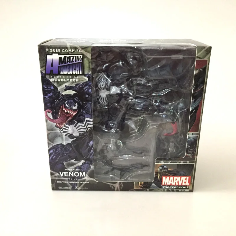 Новый хит! Серия NO.002 Человек паук NO.003 Venom ПВХ Фигурки Коллекционная модель