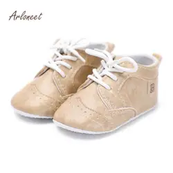 Arloneet для малышей для маленьких мальчиков одноцветное мягкая подошва против скольжения Спортивная обувь Обувь для младенцев мягкие