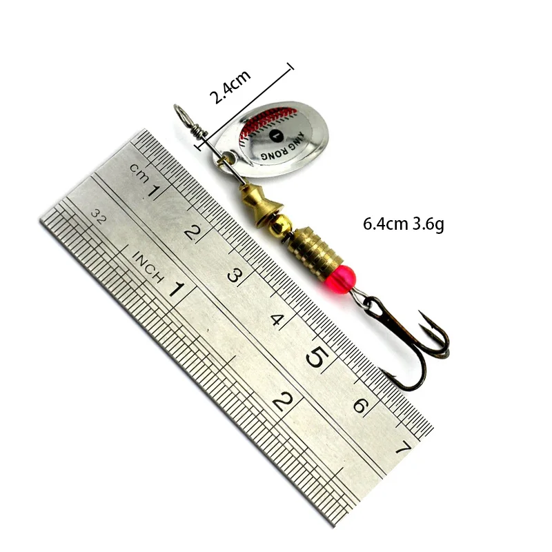 

1pc Metal Fishing Lure 3.6g Sequin Spoon Lure Slice Spinner Bait wobblers crankbait fly Fishing Tackle Isca Artificial Hard Bait