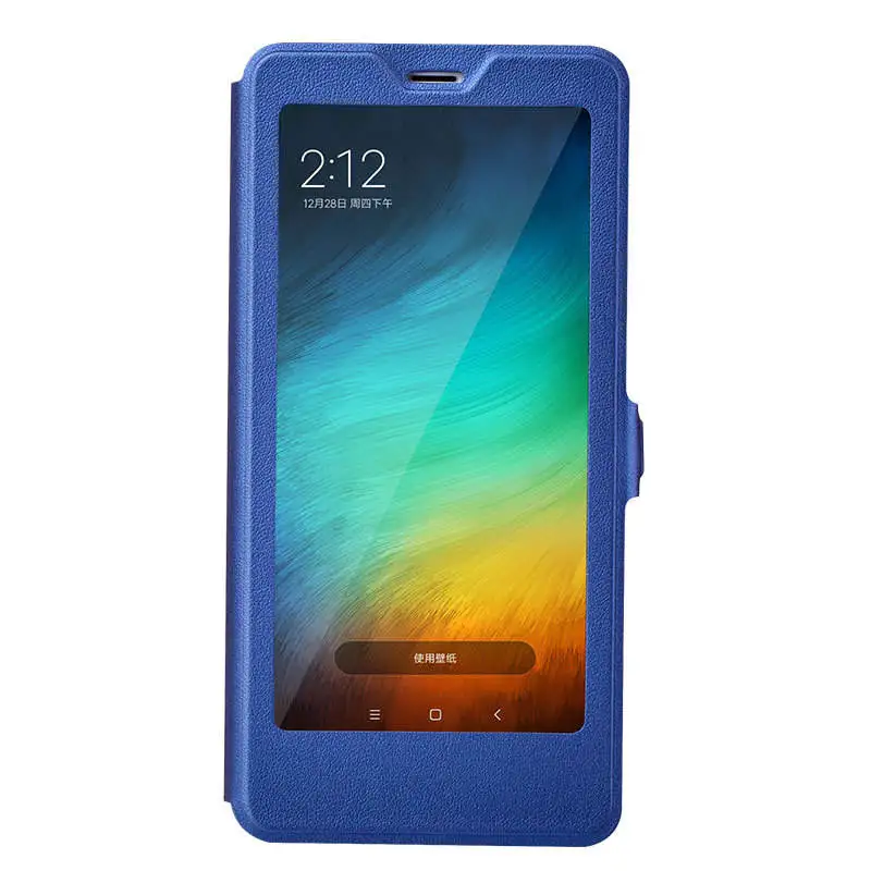 for Xiaomi Redmi Note 7 Case Note 6 Pro Full View Window PU Leather Flip Cover Funda Case for Xiaomi Note 5 Pro protective case 04