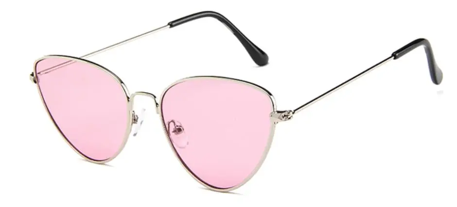 Retro Cat Eye Sunglasses Women Red Cateyes Sun glasses Fashion Metal Eyewear