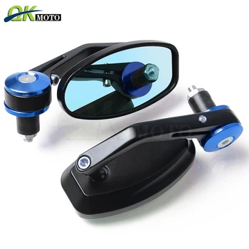 

Universal Motorcycles Rearview Mirrors Hand Grip Ends Mirrors For TIRUMPH Suzuki GSF 600 Bandit GSX650F GSXR600 GSXR750 SV 650