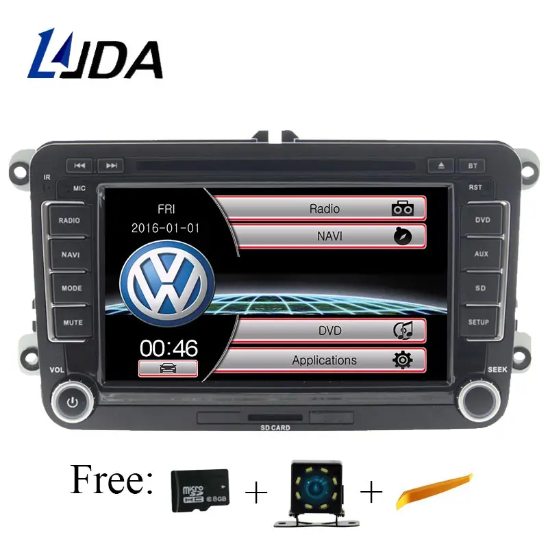 

LJDA Car DVD Player for VW Golf 6 Golf 5 Passat b7 cc b6 SEAT leon Tiguan Skoda Octavia T5 Multimedia GPS 2 Din Car Radio Canbus