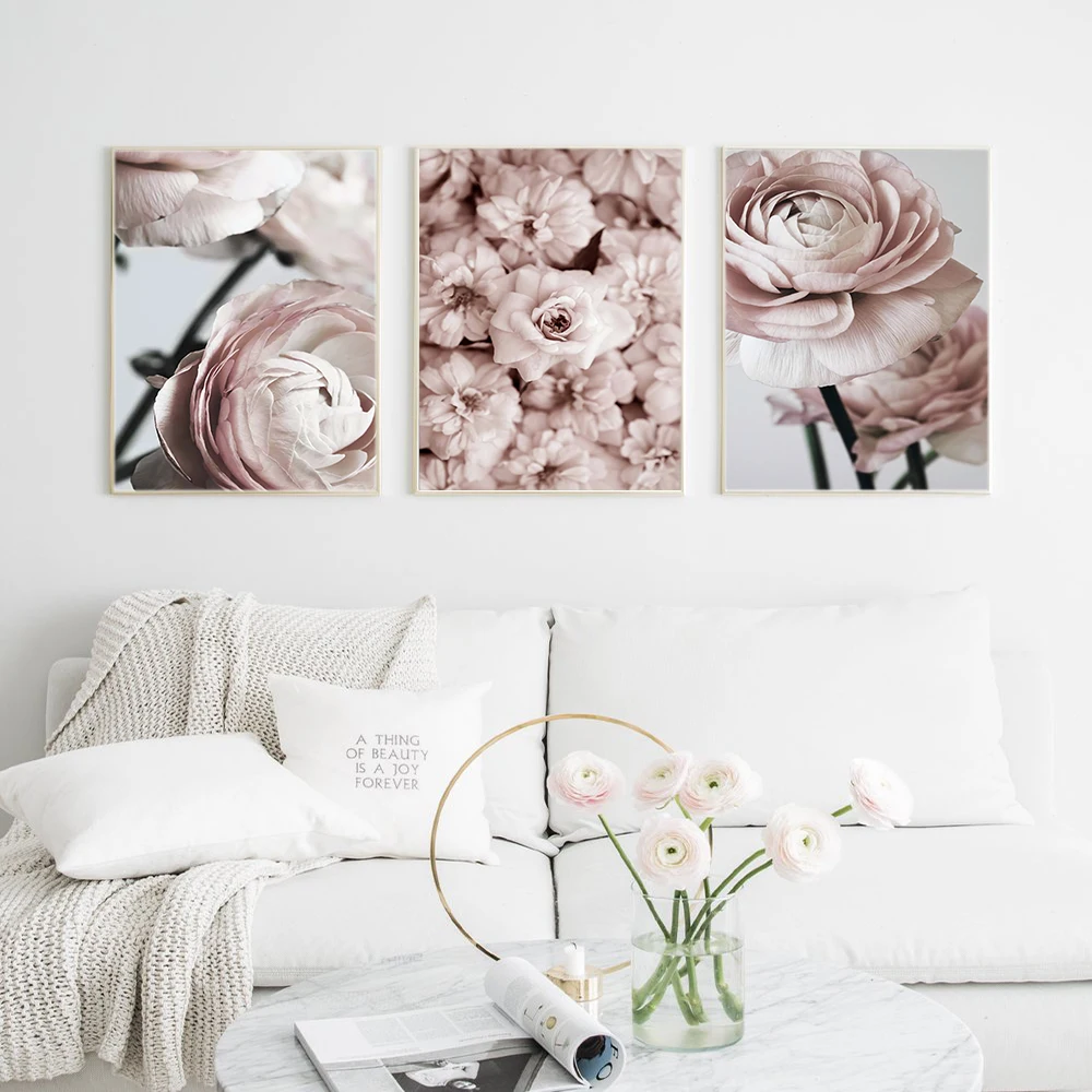 Cuadros-Pink-Peony-Flower-Canvas-Painting-Nordic-On-Wall-Pictures-Modular-Paintings-For-Living-Room-Home (1)