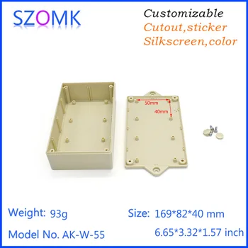 

10pcs plastic Electric project box plastic wall mount instrument enclosure control box plastic Enclosure for PCB power shell