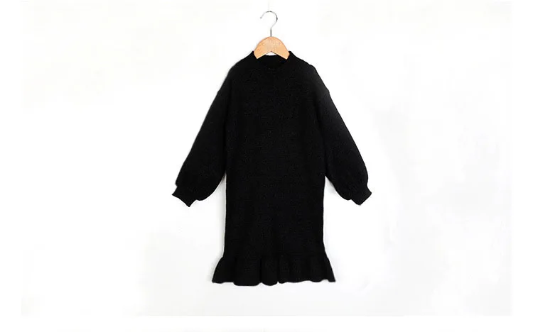 knitting sweater dresses for girls 11 10 years ruffles long sleeve little big girls princess dresses kids teenagers clothing  5 6 7 8 9 10 11 12 13 14 15 16 years little teenage big girls  children dress girls princess dress girls dress kids (12)