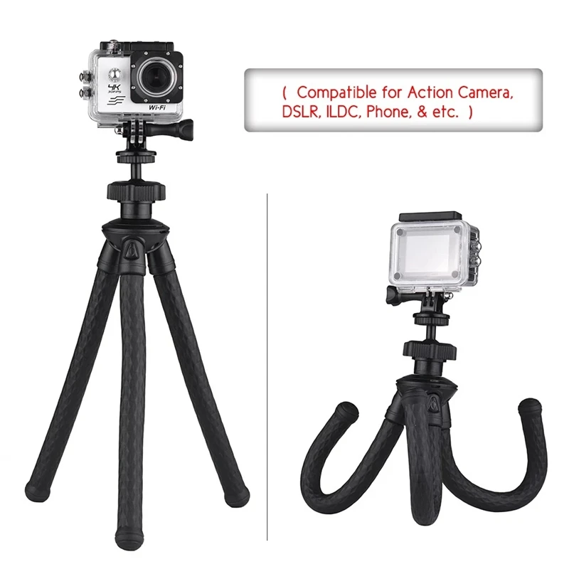 

Travel Outdoor Mini Bracket Stand Octopus Tripod Portable Action Camera Stand Flexible Holder Rack For Phone DSLR Camera GoPro