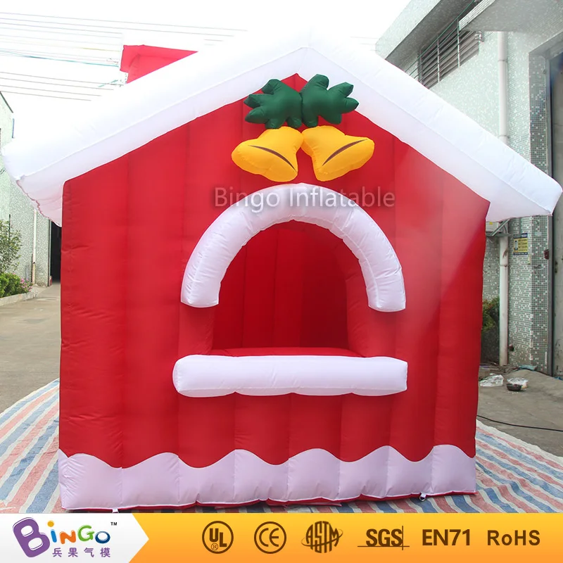  Free Delivery Decoration items 3.8X3.2X2.7 Meter inflatable christmas kids house tents hot sale blo