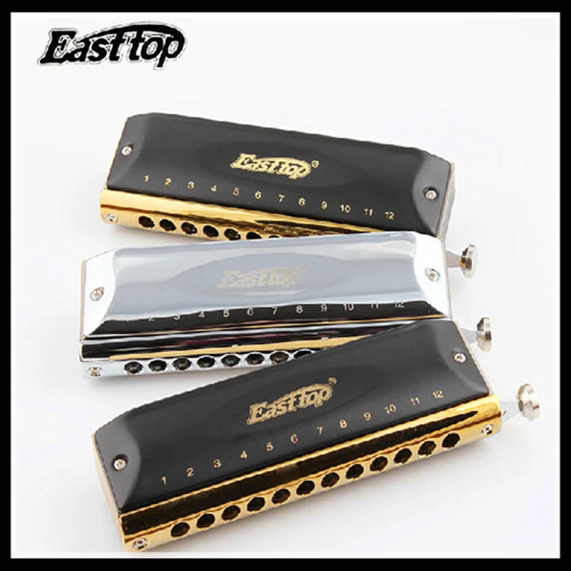 Instrumento de Música Easttop Pente Cromático Buracos 48 Tons c Chave Profissional Armónia Cromática Boca Ogan Madeira Abs 12 - Image 5