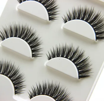 

3Pairs Natural Long 3D False Eyelashes Makeup Handmade Thick Fake Eye Lashes Extension Tools