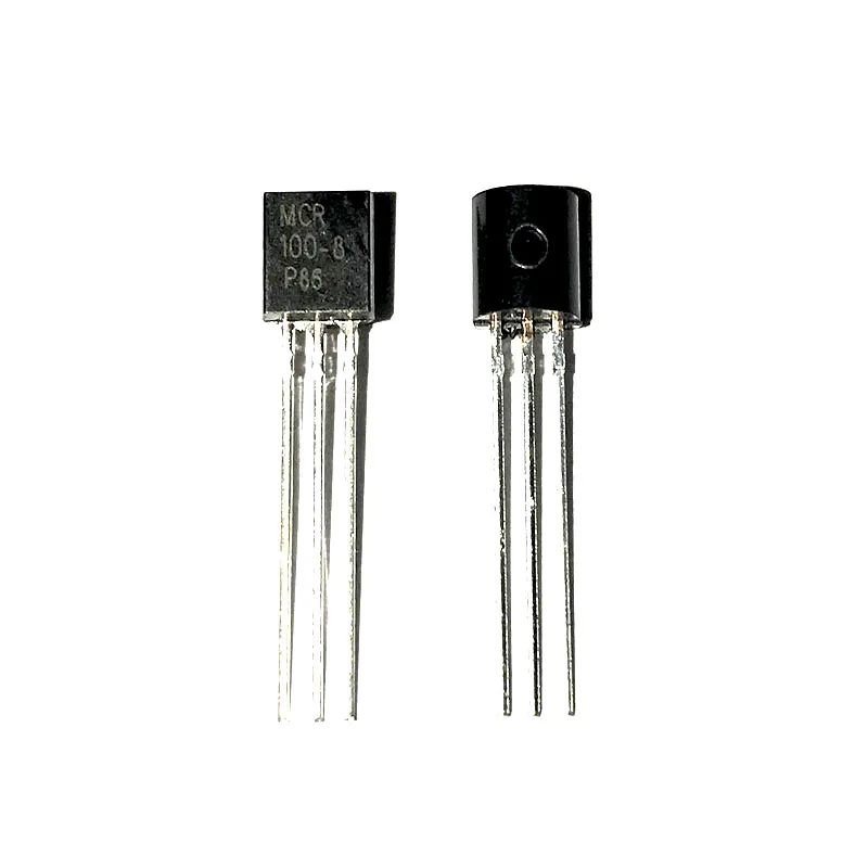 

10pcs/Lot SCR 600V 800mA Sensitive Gate Through Hole TO-92-3 MCR100-8