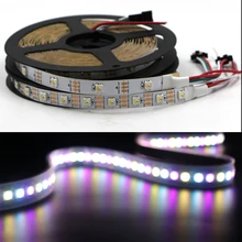 Прибор приемно-SK6812(аналог WS2812B) пикселей Светодиодные ленты светильник индивидуально RGB/RGBW/RGBWW 5V 30/60/144 светодиодный/м Мечта Цвет Светодиодные ленты