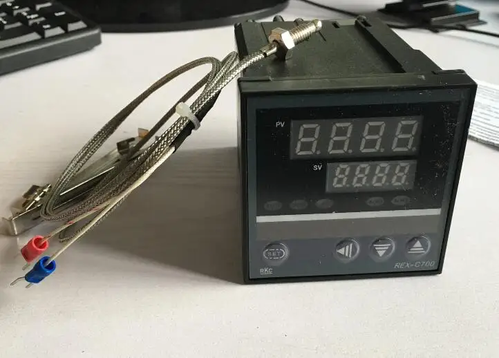 

Dual Digital RKC display PID temperature controller REX-C700FK02-V*AN with 1M thermocouple K SSR Output 72*72mm