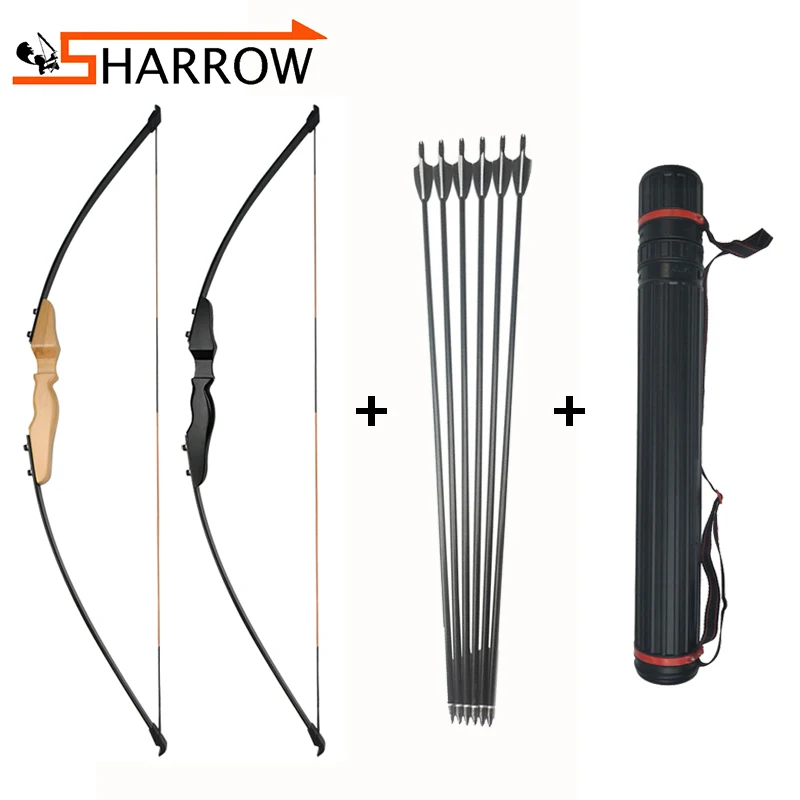 55inch 40lbs Archery Recurve Bow Set with 6pcs 500 Spine 30inch