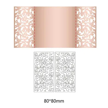 

Creating Scrapbook Greeting Cards Cutting Dies Lacework Hollow Frame Metal Stencil Frame Embossing Pattern