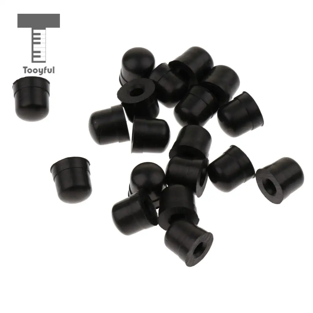 Tooyful 20pcs Trombone Slide Bow Rubber End Tip Bumper for Trombone Repair Accessories