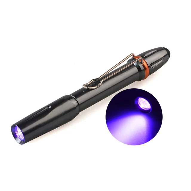 Powerful 3W 395nM Ultraviolet UV Black Light Pen Flashlight UV Penlight