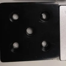 1 шт. черные, оцинкованные Сплавы из алюминиевого сплава 8080 Концевая пластина или 8080 концевой разъем и 4 шт. болт и 4 шт. гайка